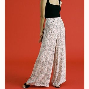 Free People Cherry Bomb Wide Leg Pants